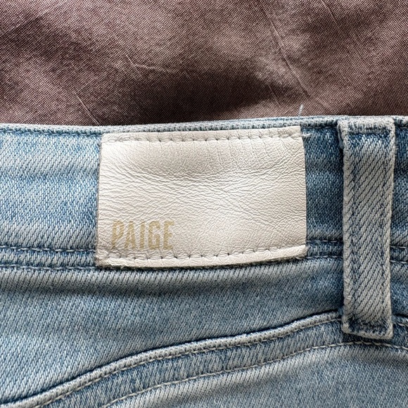 PAIGE Anessa Light Blue Wide Leg Cropped Jeans (petite length) - Picture 5 of 6